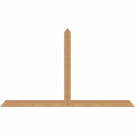 Ekena Millwork Portland Timber Gable Bracket, Western Red Cedar, 72"W x 42"H x 1 1/2"D x 3 1/2"F, 14/12 Pitch GBW072X42X0204POR00SWR